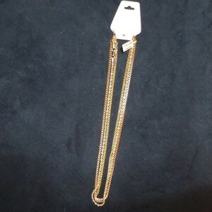 Tri-colored Chain Necklace Set